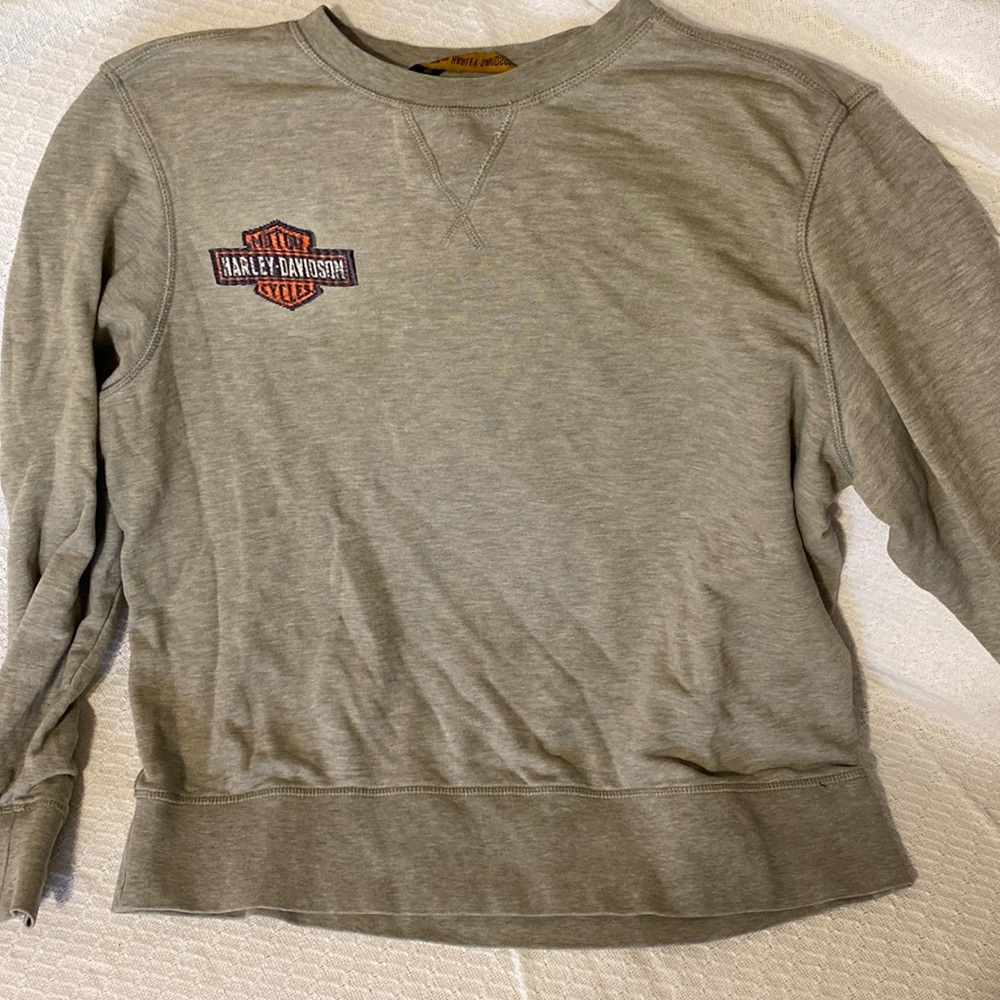 Embroidered Harley-Davidson Lightweight Sweatshirt